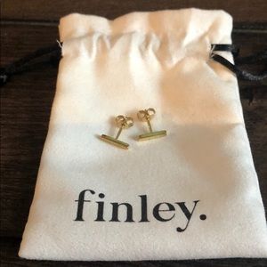 Finley Gold Vermeil Bar Studs